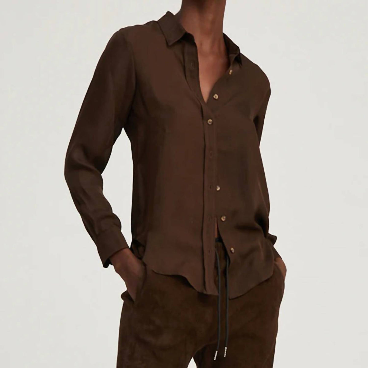 Sprwmn - Fitted Button Up Top