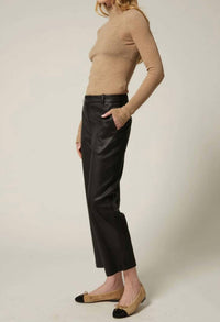 Sprwmn - Pre-loved Leather Cropped Trouser