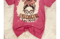 Squishy Faces - Stronger Than Cancer Bleached Tee - Plus