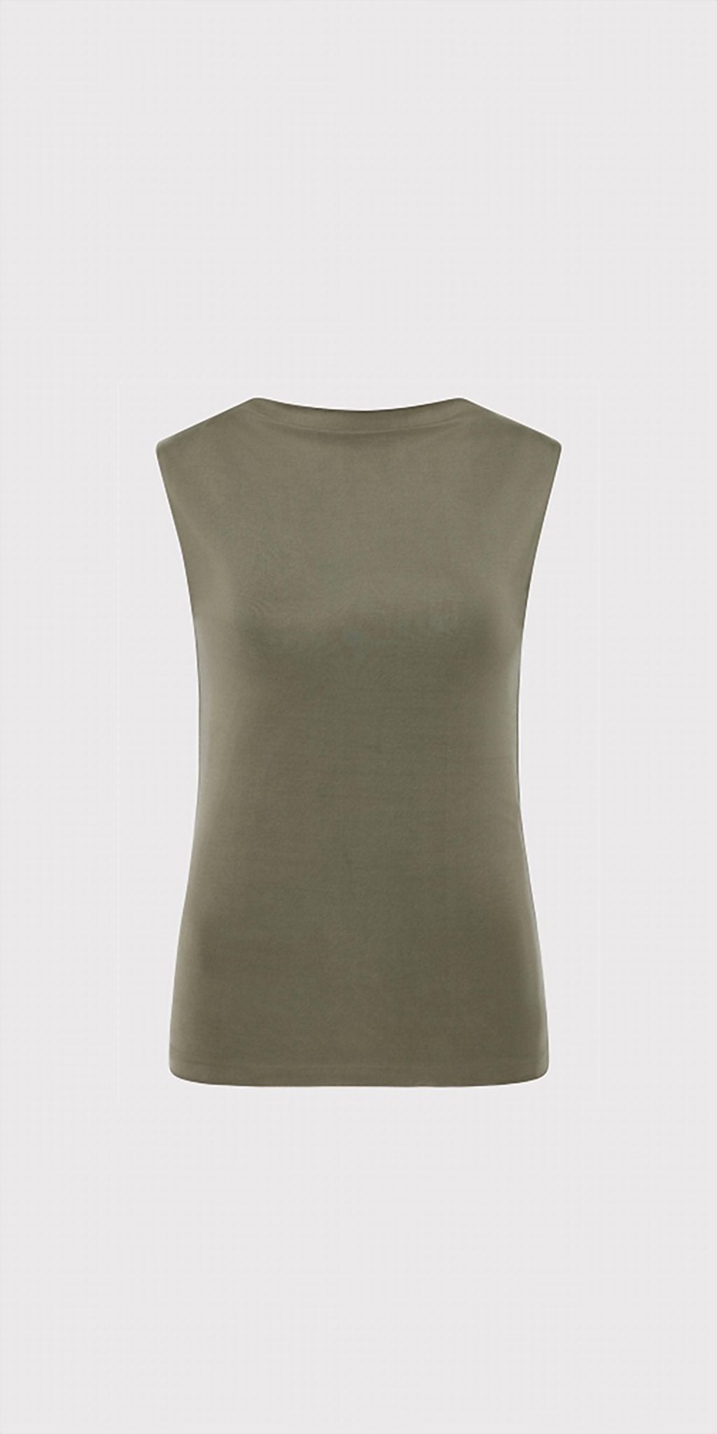 St. Agni - Cupro Jersey Top - clothing - crop - tops - green