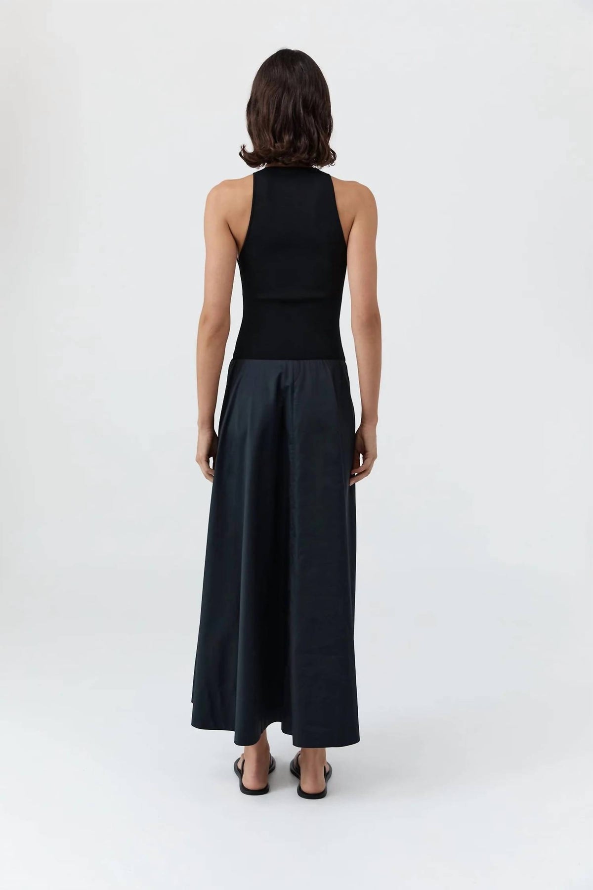 St. Agni - Knit Bodice Asymmetric Dress