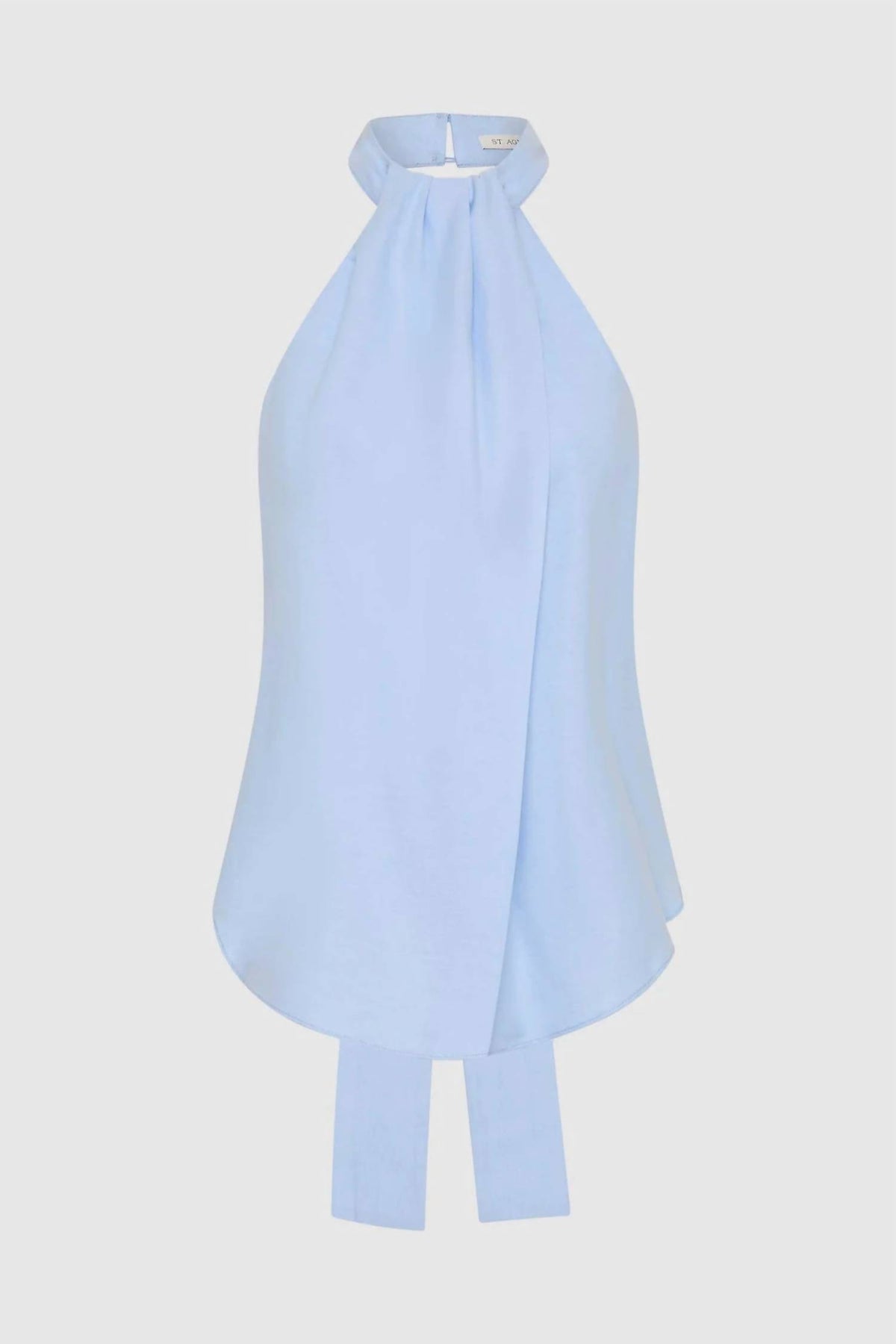 St. Agni - Oxford Halter Tie Back Top