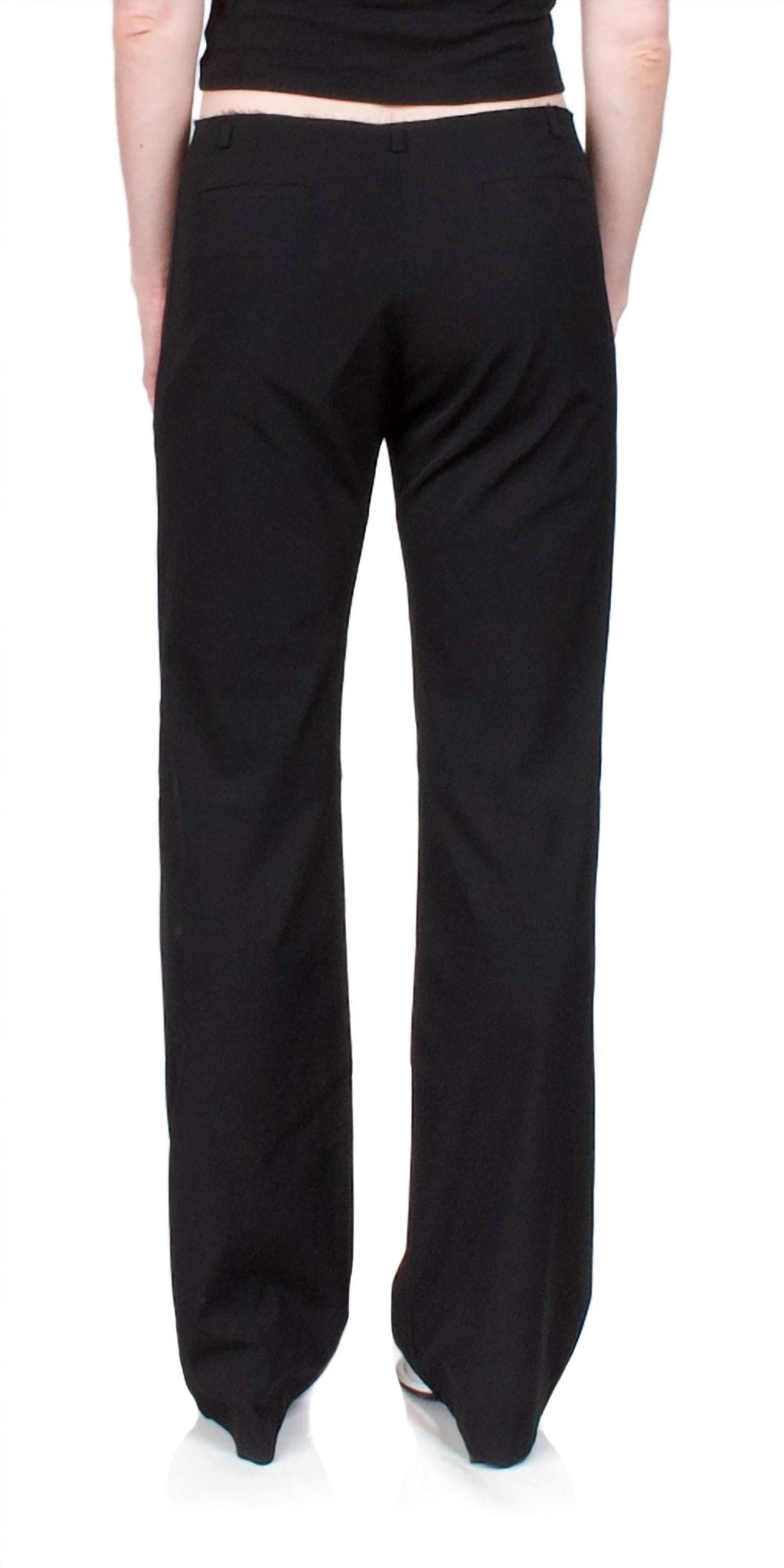 St. Agni - Raw Edge Pants - black - clothing - pants