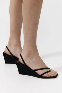 St. Agni - Spiral Wedge - black - shoes - wedges