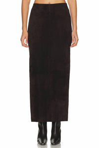 St. Agni - Suede Column Skirt