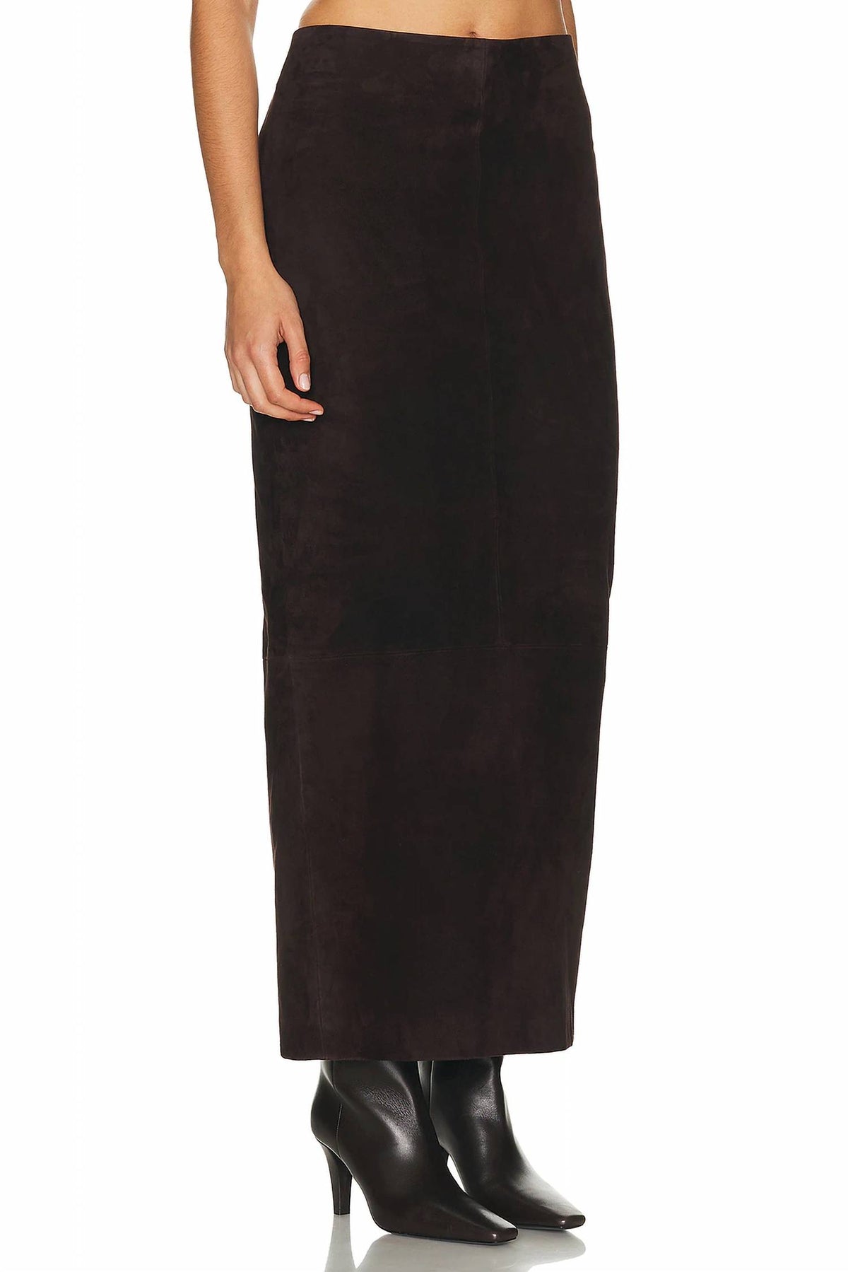 St. Agni - Suede Column Skirt