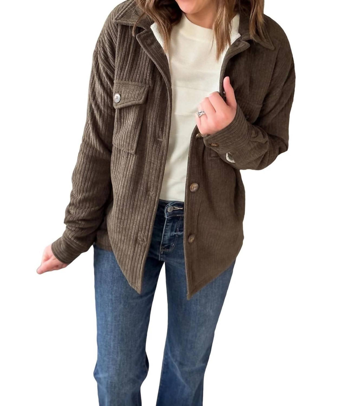 Staccato - Corded Sherpa Lined Jacket