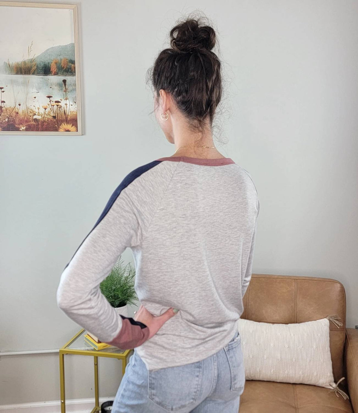Staccato - Jodi Color Blocked Long Sleeve Top
