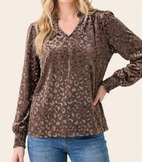 Staccato - Leopard Knit Top