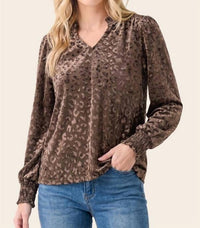 Staccato - Leopard Knit Top