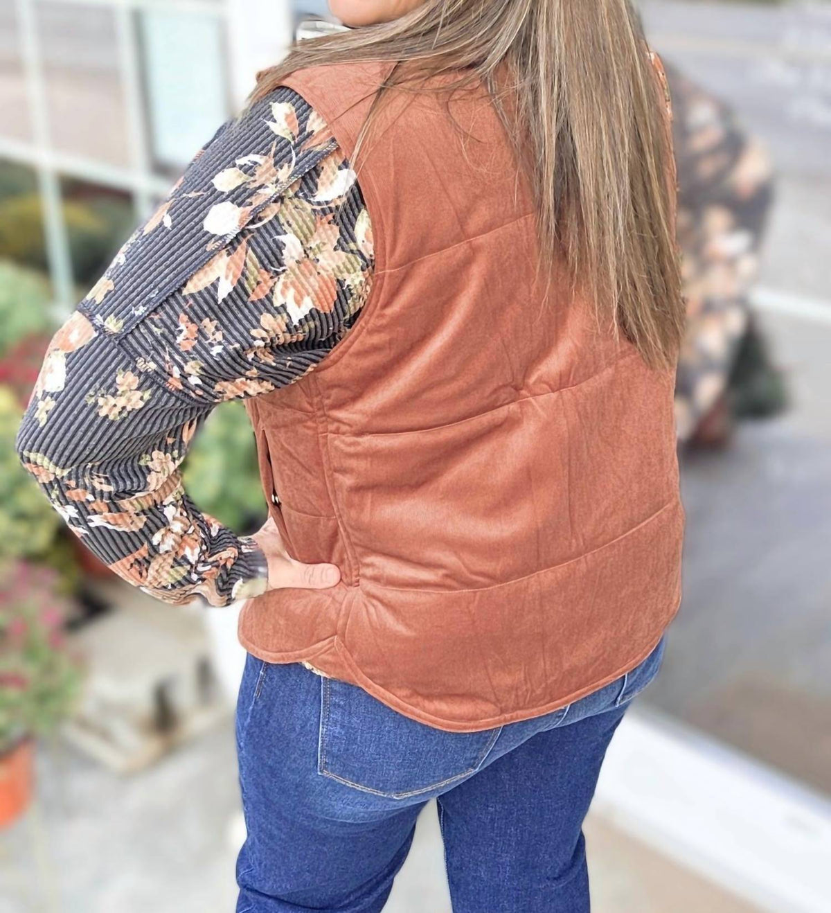 Staccato - Mini Cord Puffer Snap Button Vest