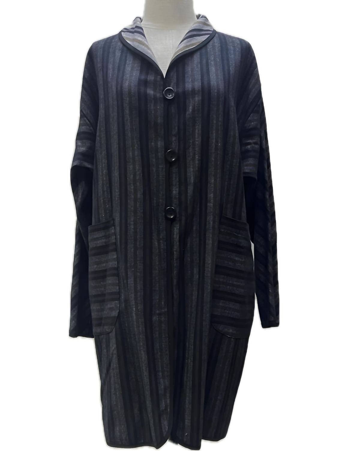 Staples - STRIPE FLANNEL JACKET