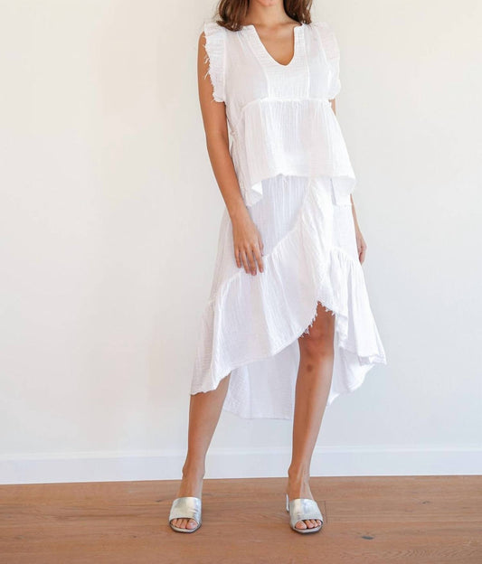 Starkx - Cotton Ruffle Skirt - clothing - cotton - knee - length - skirts