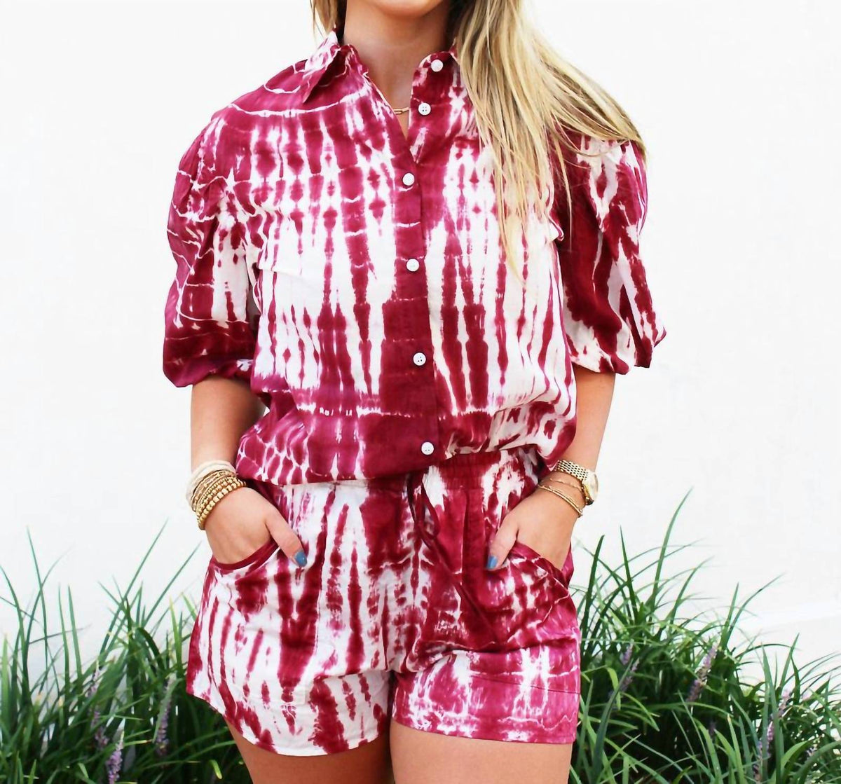 Starkx - Puff Sleeve Button Up