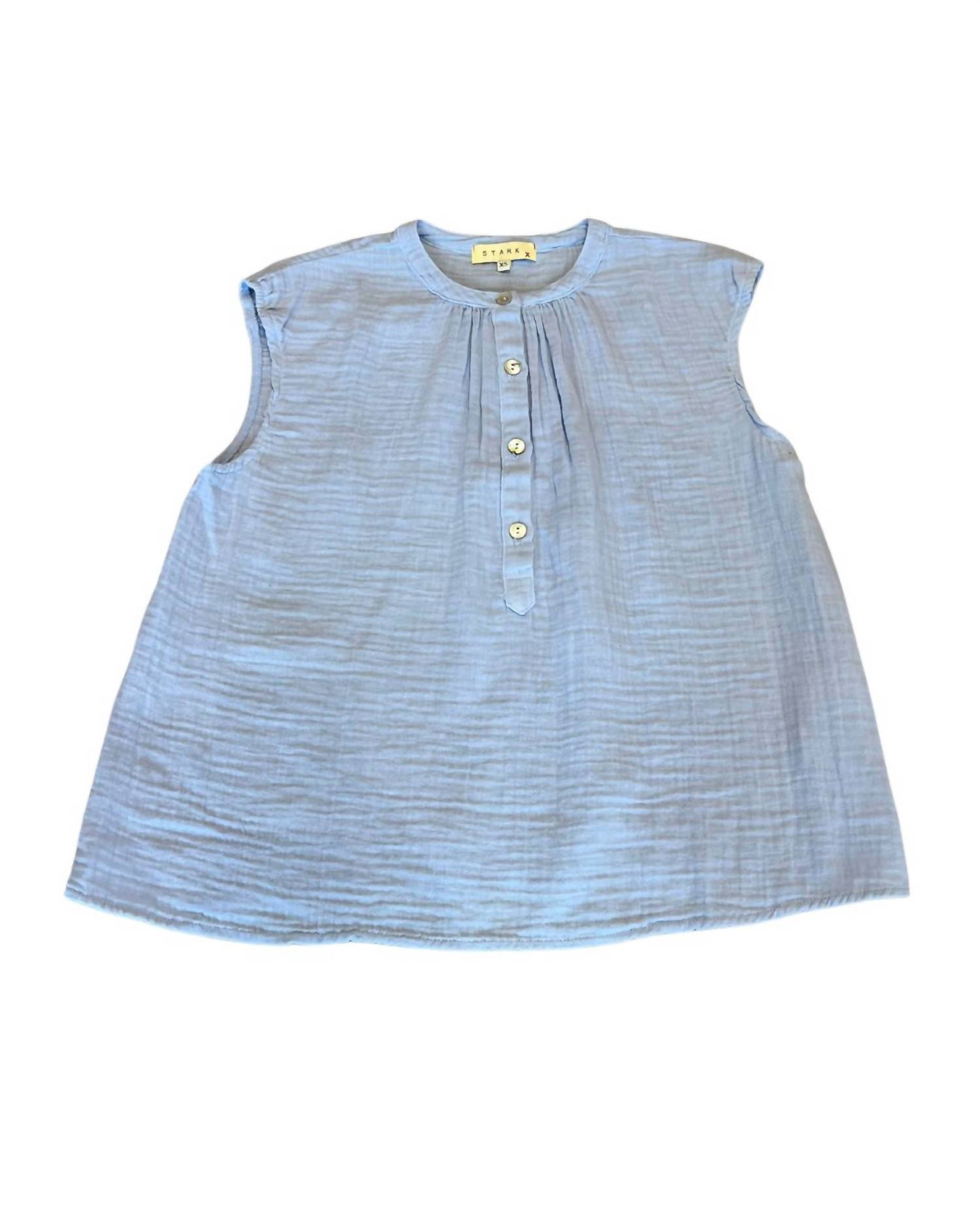 Starkx - Women's Mila Top - blouses - blue - clothing