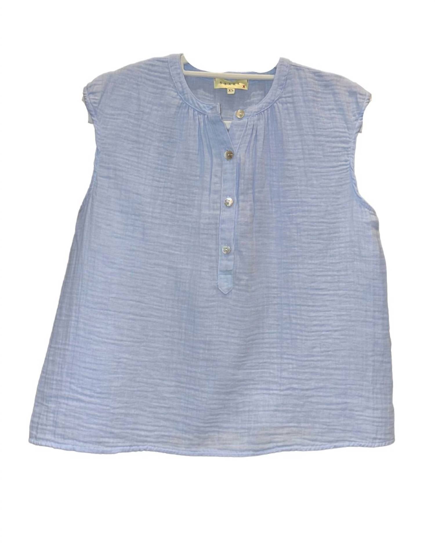 Starkx - Women's Mila Top - blouses - blue - clothing