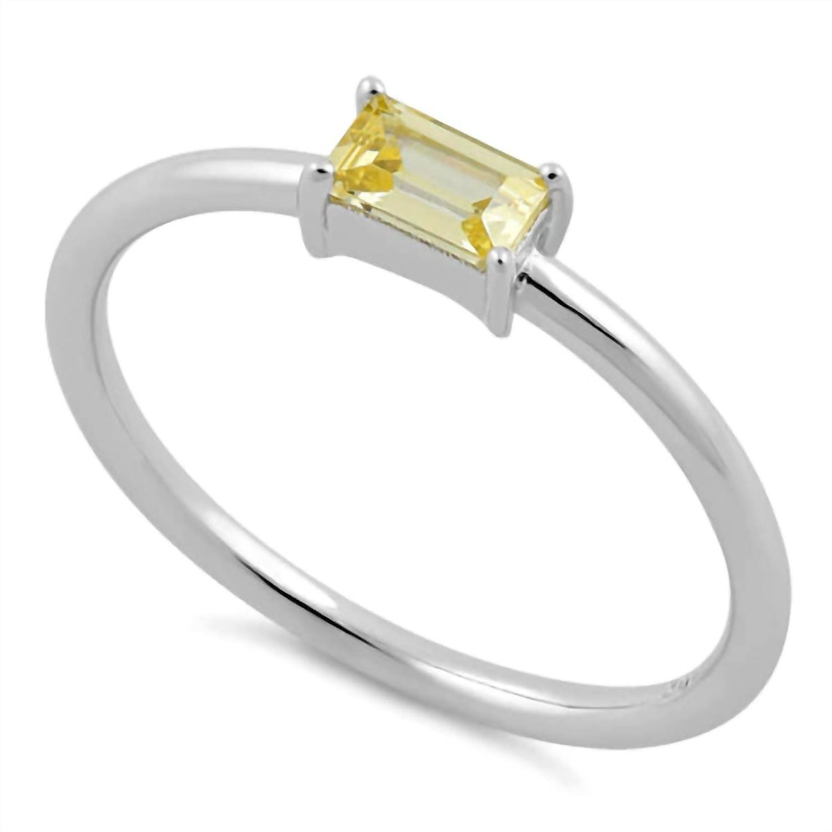 Starlette - Women's Emerald Cut Stackable Ring