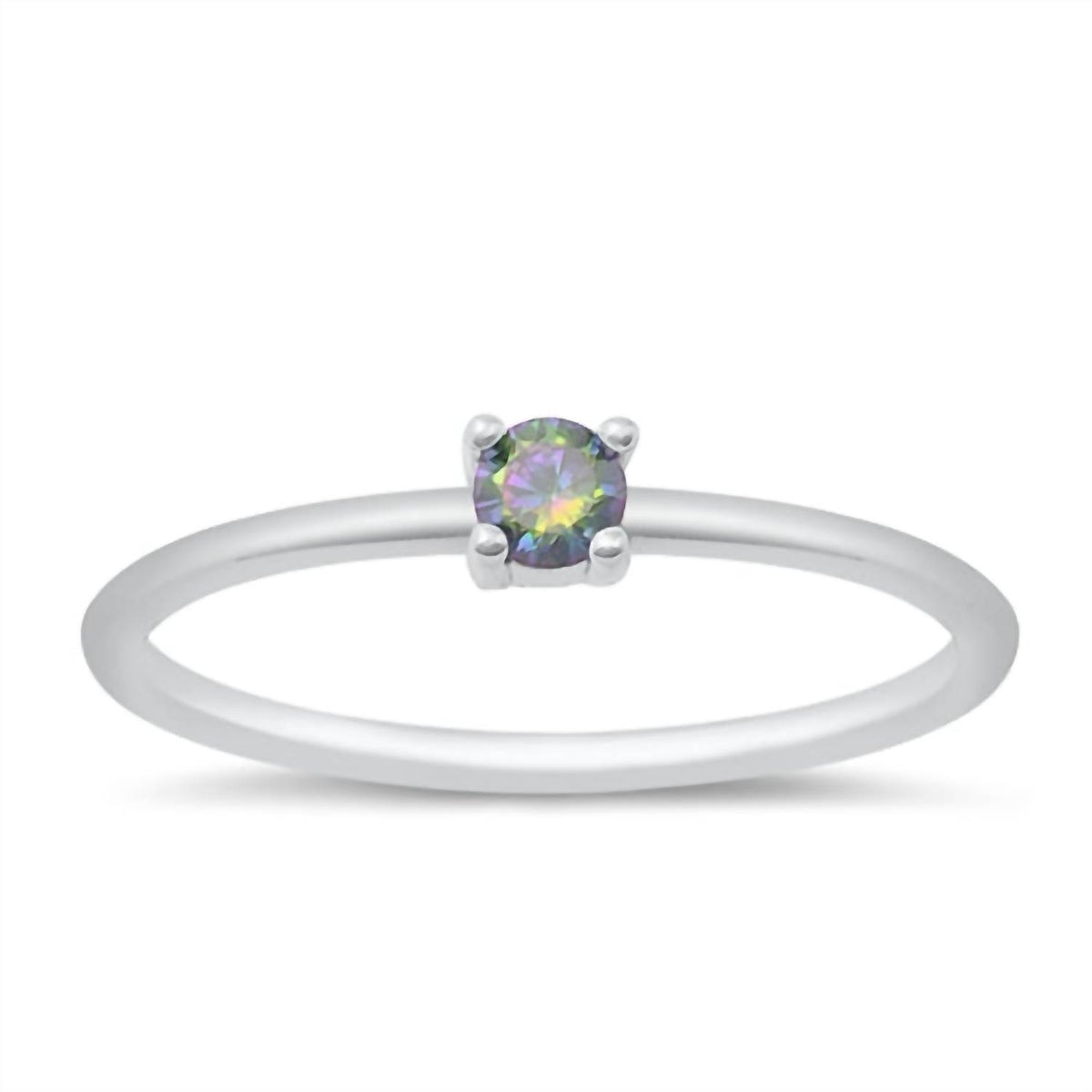 Starlette - Women's Round Cut Stackable Ring