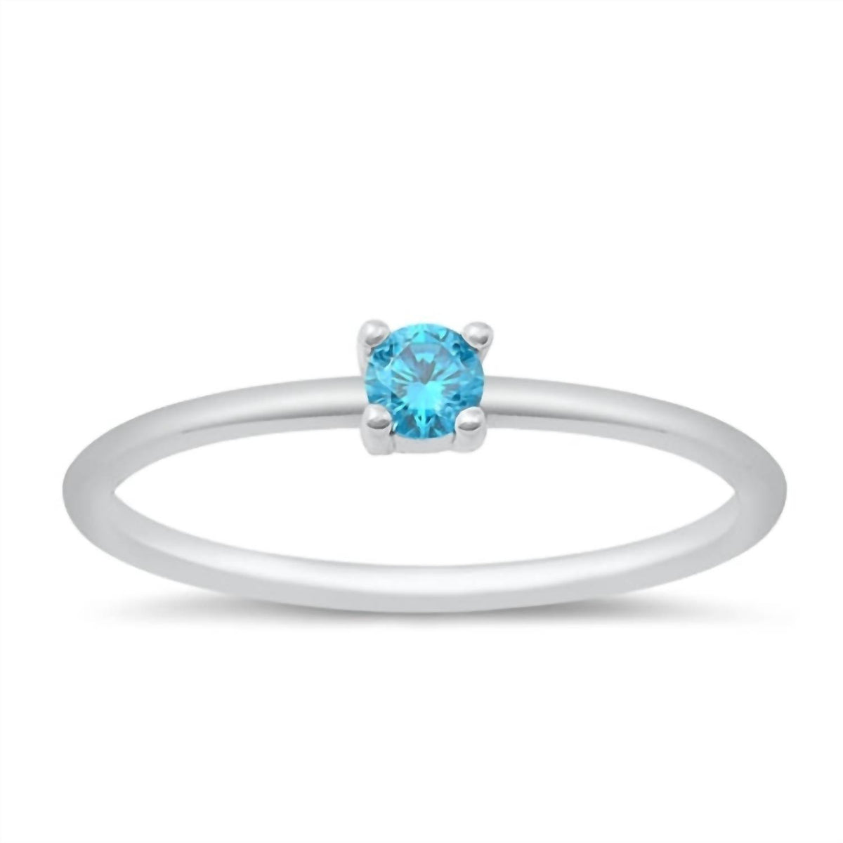 Starlette - Women's Topaz Round Stackable Ring