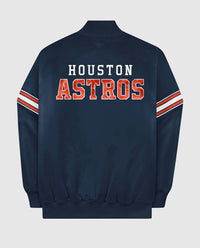 Starter - Men's Houston Astros Satin Full-snap Jacket