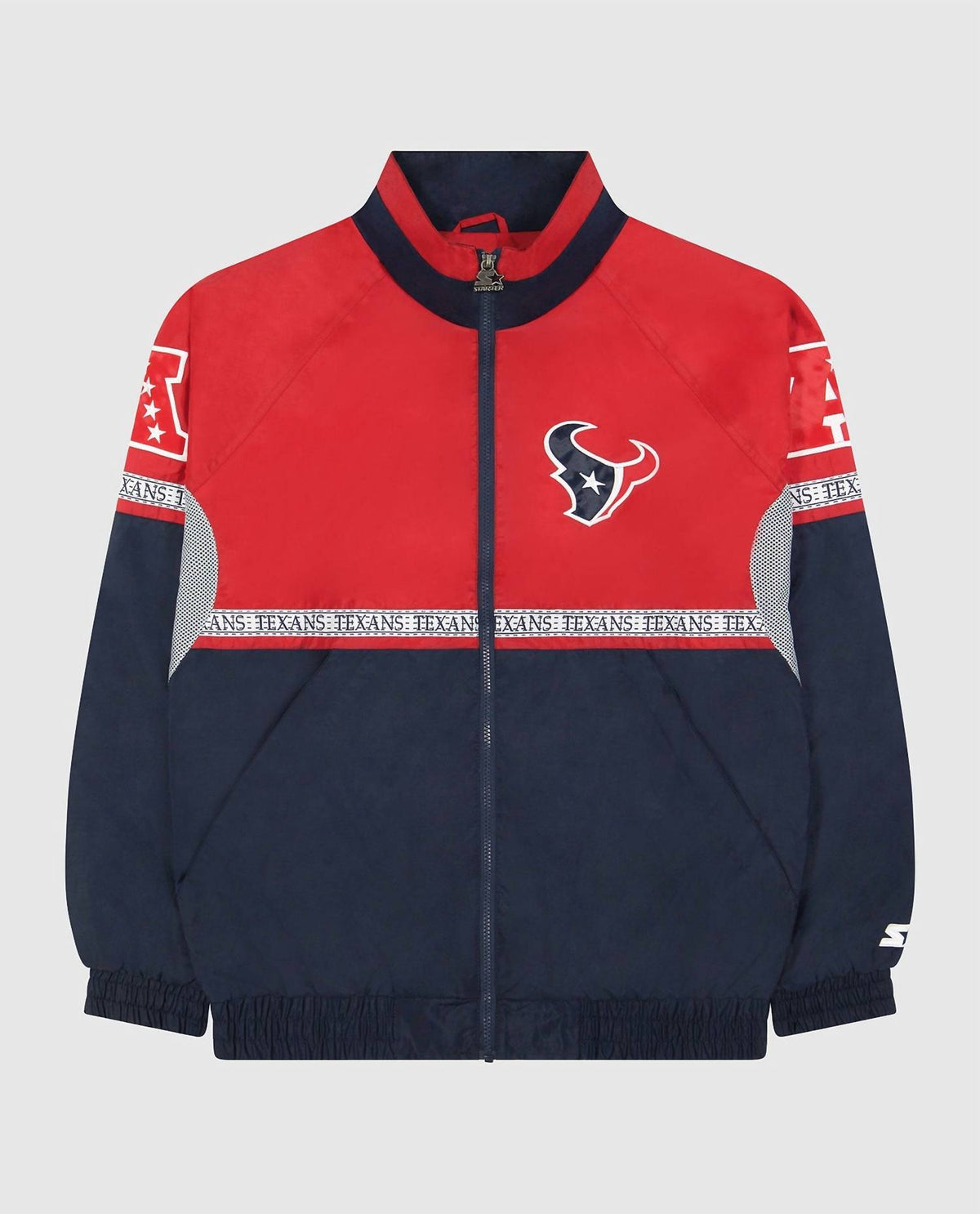 Starter - Men's Houston Texans Full-zip Academy Ii Jacket