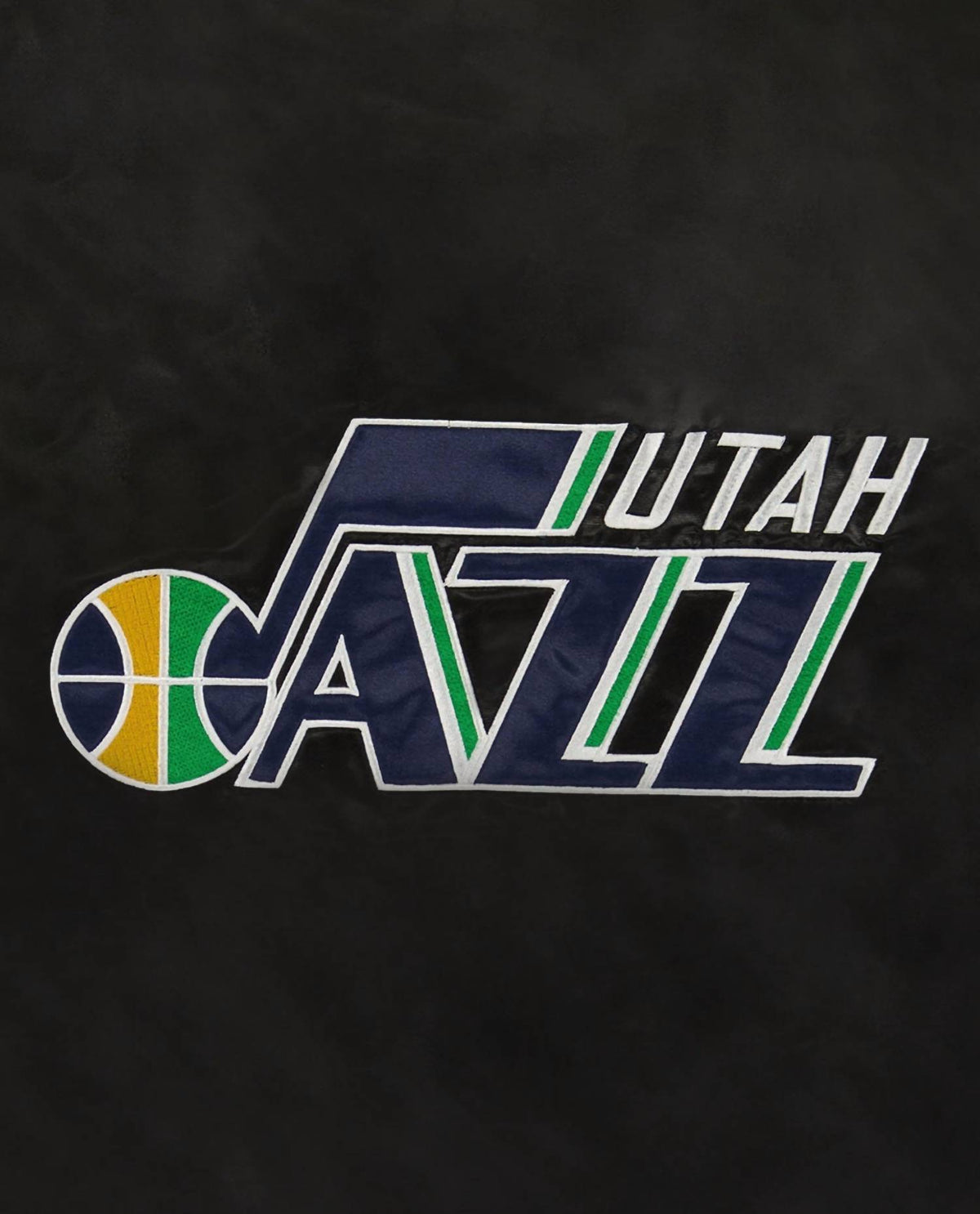 Starter - Men's Utah Jazz Varsity Satin Full Snap Ace Jacket