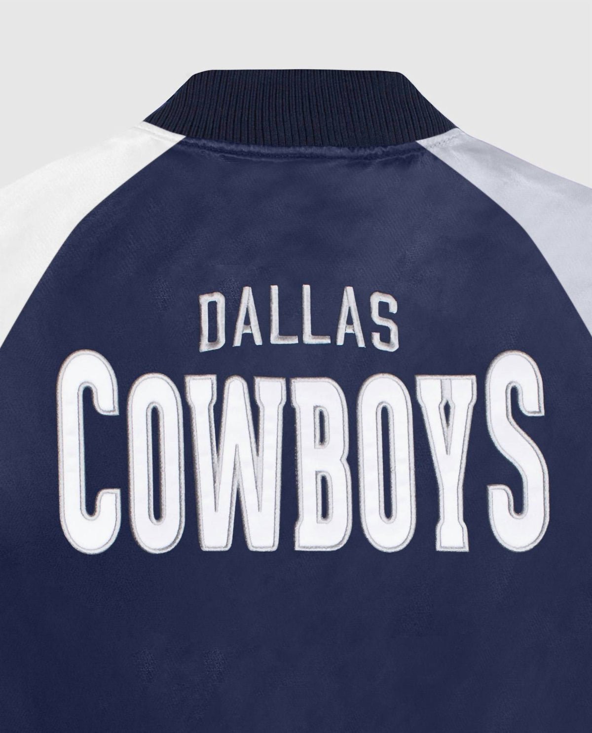 Starter - Women's Dallas Cowboys Snap-front Varsity Satin Starter Jacket