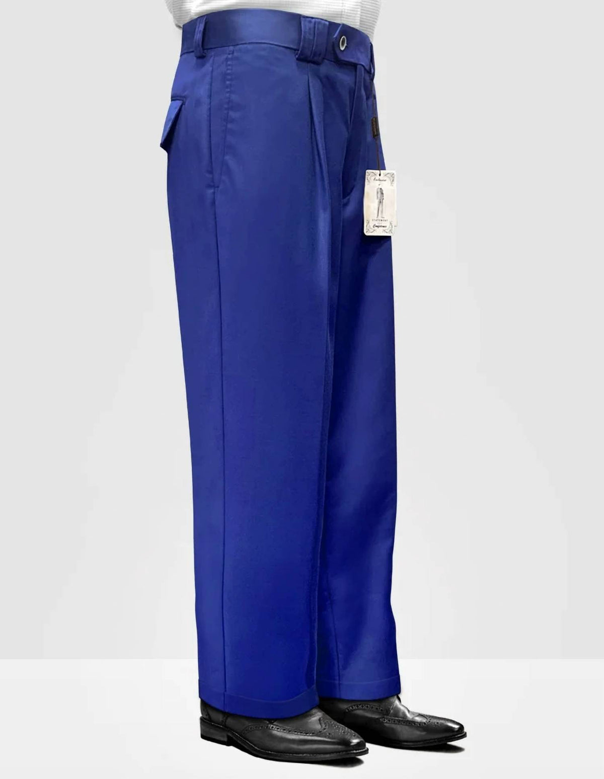 Statement Suits - Men’s Solid Color Wide Leg Dress Pants