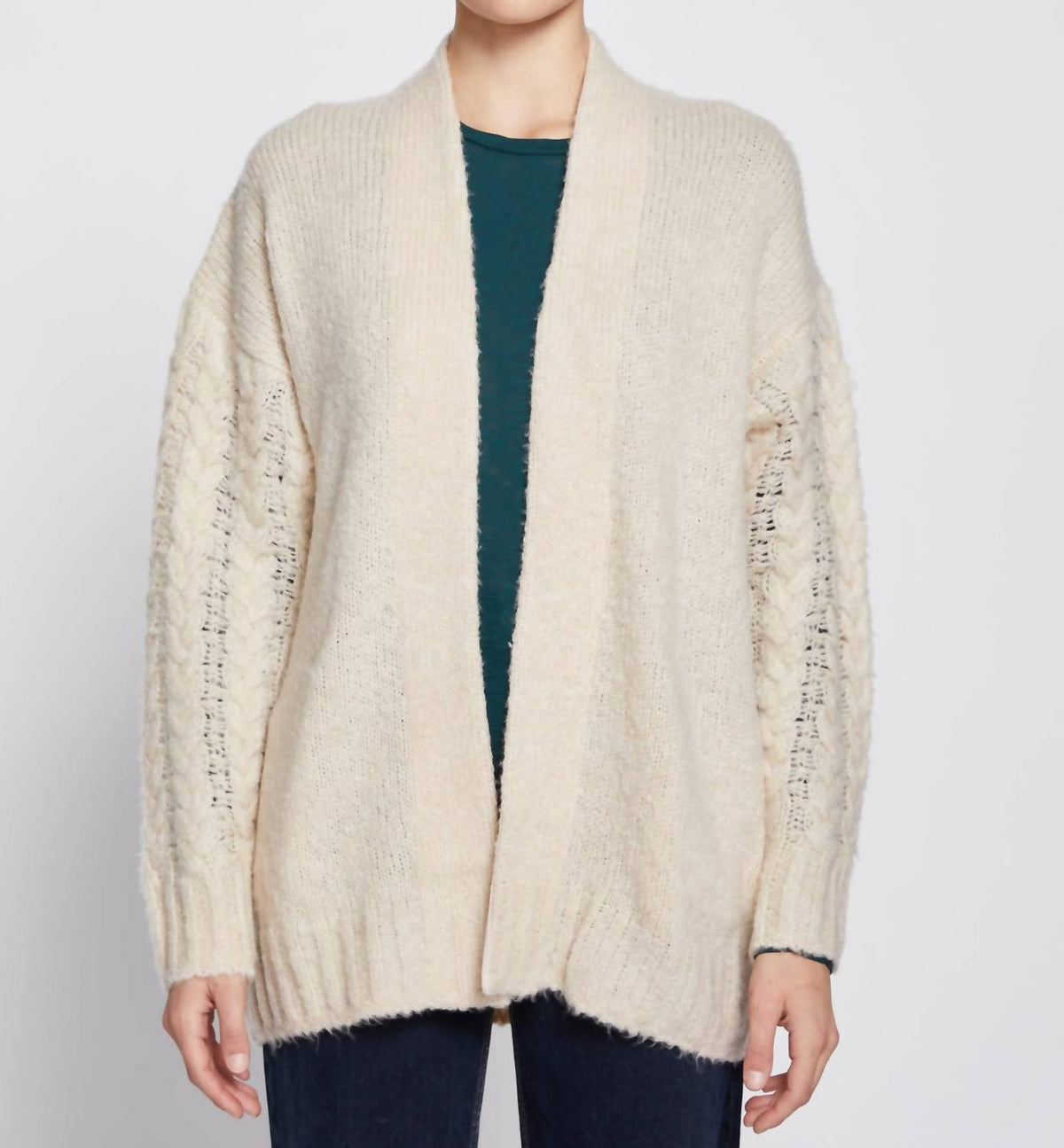 Stateside - Cableknit Sleeve Cardigan
