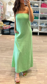 Stateside - Linen Column Maxi Dress