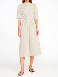 Staud - Cafu Micro Stripe Dress - clothing - cotton - blend - dresses