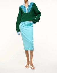 Staud - Cropped Hampton Sweater - clothing - cotton - blend - cowl