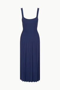 Staud - Ellison Dress - blue - clothing - dresses