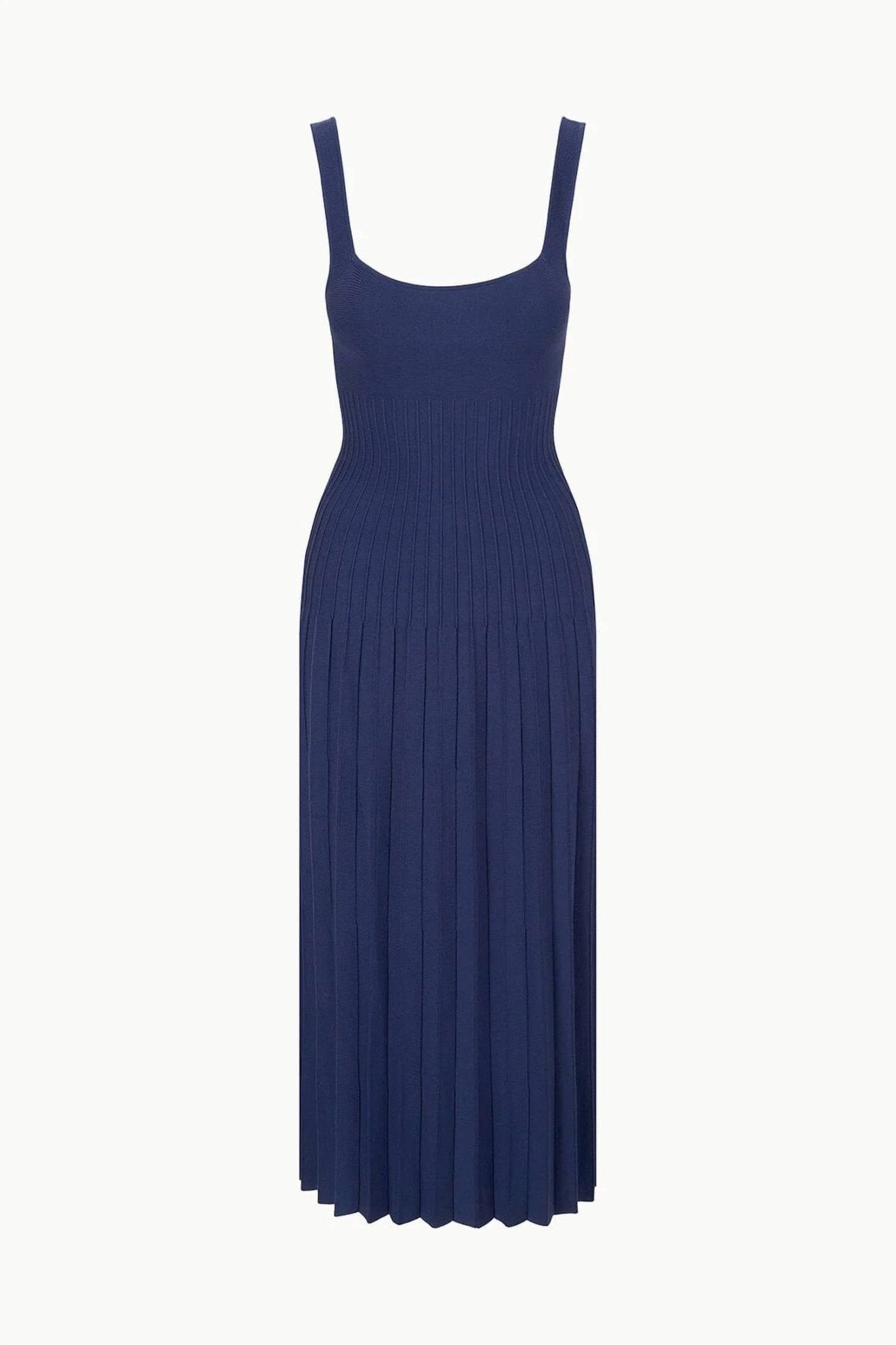 Staud - Ellison Dress - blue - clothing - dresses
