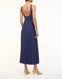 Staud - Ellison Dress - blue - clothing - dresses
