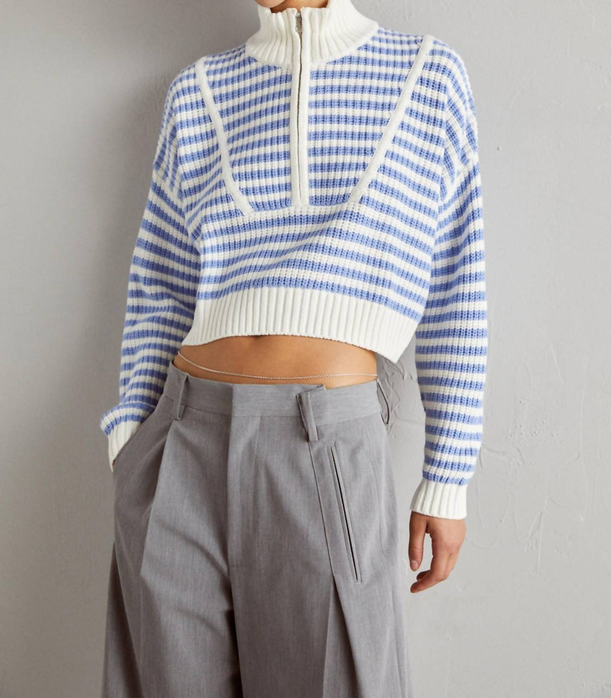 Staud - Hampton Cropped Sweater