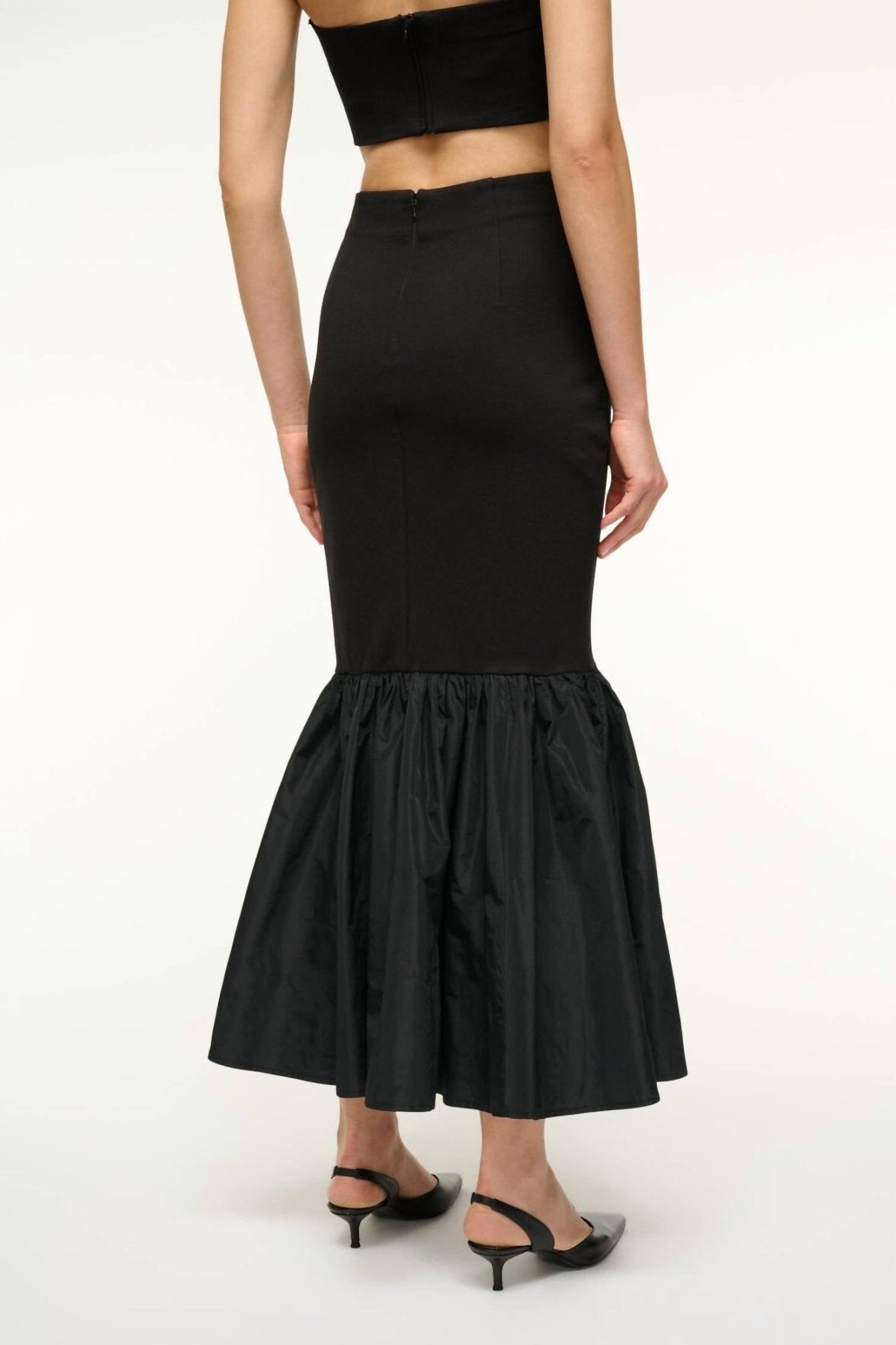Staud - Hawthorne Skirt - black - clothing - long - skirts