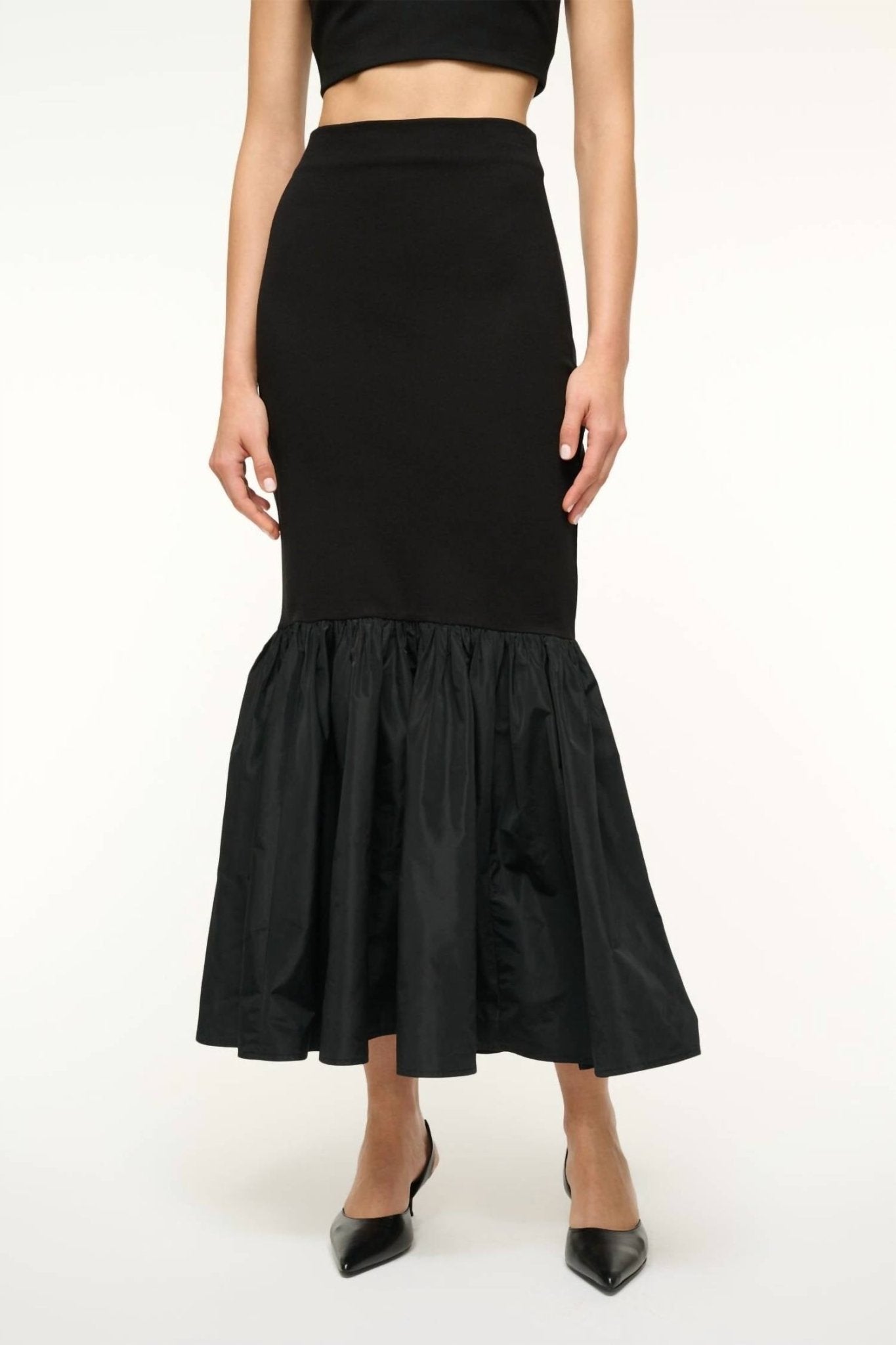 Staud - Hawthorne Skirt - black - clothing - long - skirts