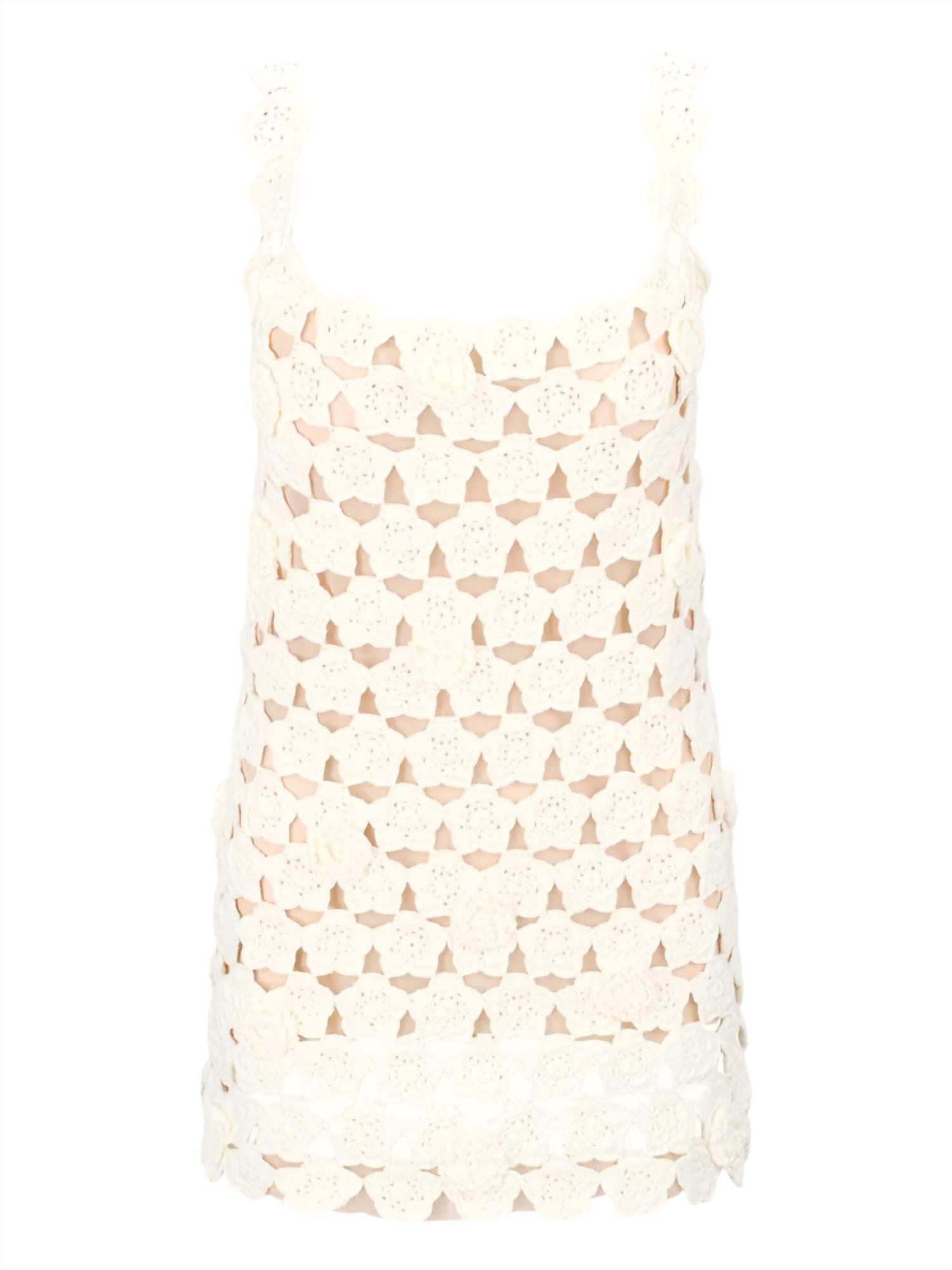 Staud - Hoya Mini Dress - beige - clothing - dresses