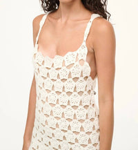 Staud - Hoya Mini Dress - beige - clothing - dresses