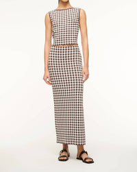Staud - Karina Skirt - brown - clothing - long - skirts