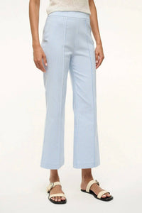 Staud - Knack Pant - blue - boot - cut - clothing
