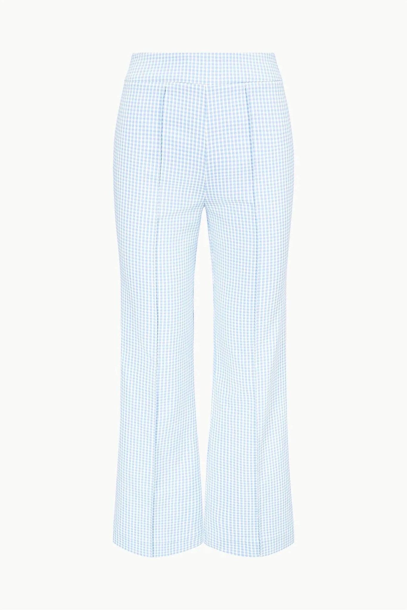 Staud - Knack Pant - blue - boot - cut - clothing
