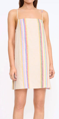 Staud - Laura Linen Mini Dress