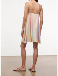 Staud - Laura Linen Mini Dress