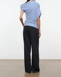 Staud - Mabel Asymmetrical Draped Knit Sweater