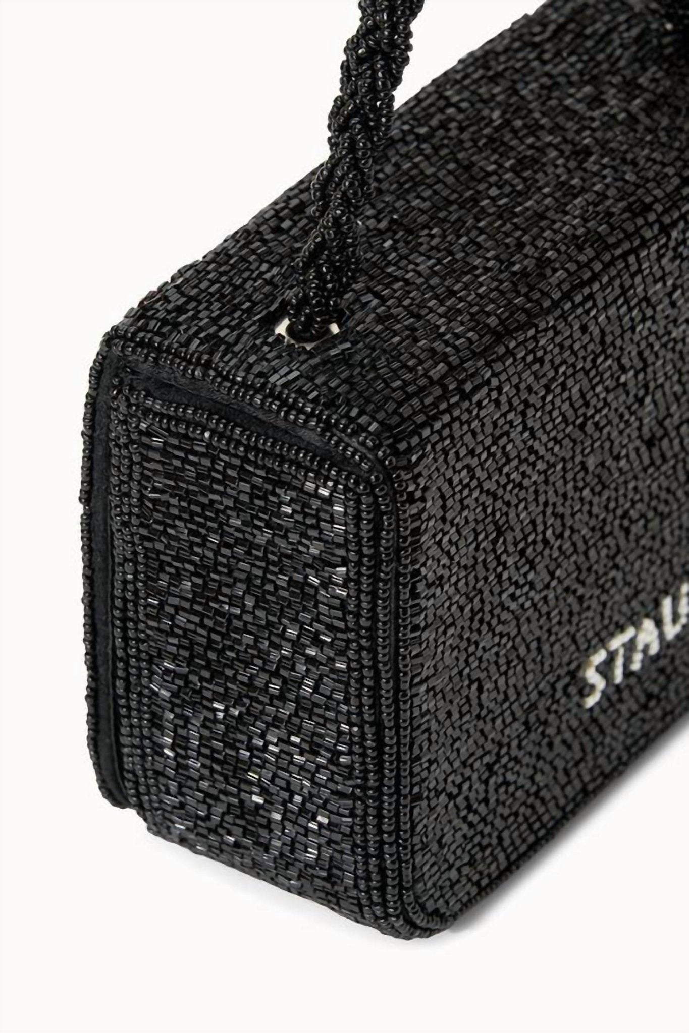 Staud - The Carmen Beaded Box Bag - bags - black - clutches
