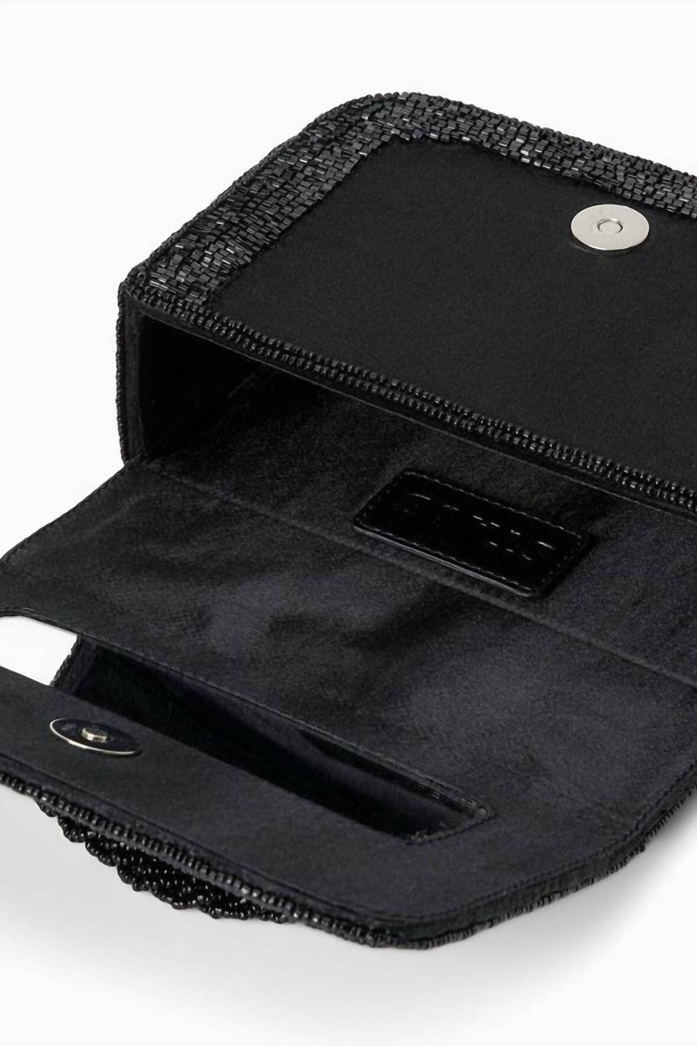 Staud - The Carmen Beaded Box Bag - bags - black - clutches