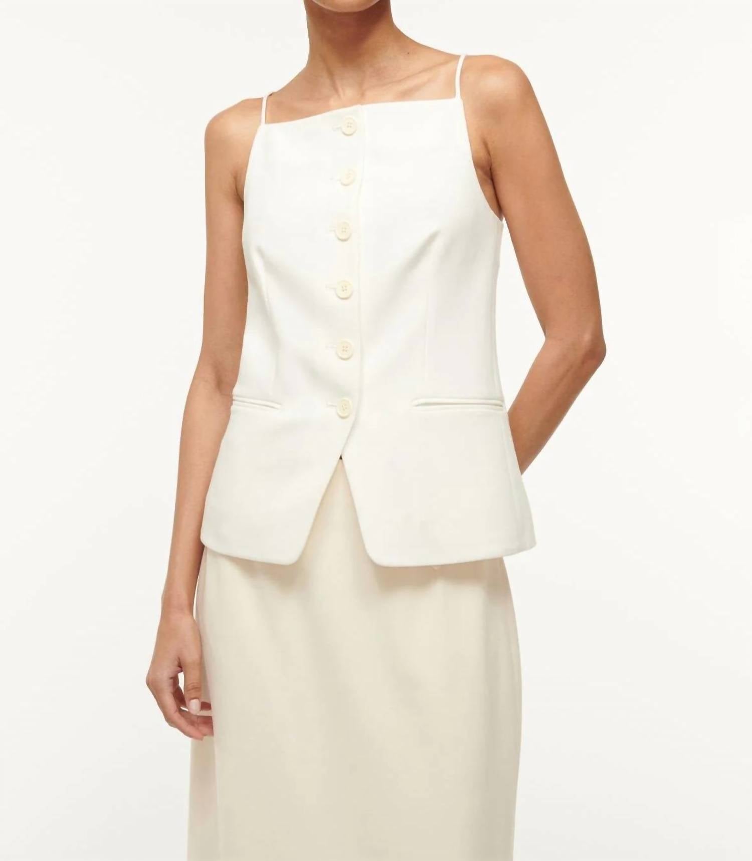 Staud - Una Top - blouses - clothing - shirts