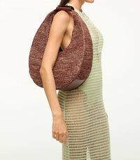 Staud - Women's Raffia Moon Tote Bag - bags - brown - handbags
